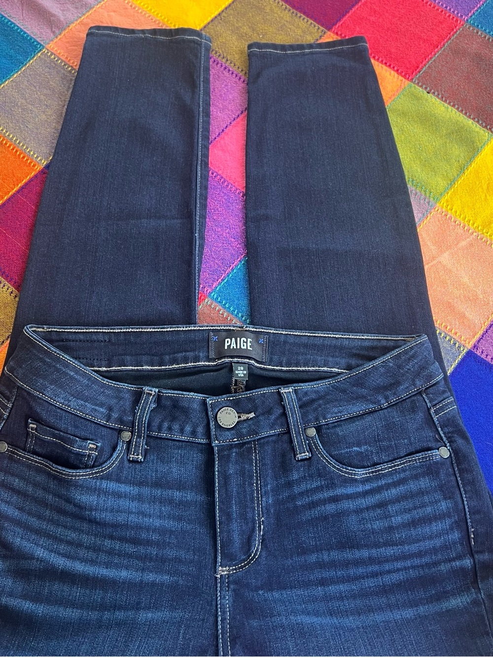 PAIGE Women's Deep Indigo Skinny Jeans